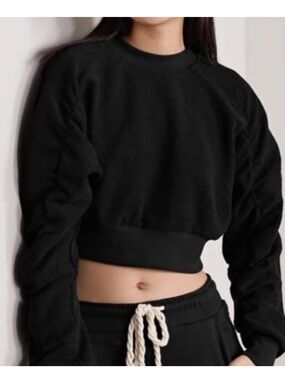 Twenty Montreal Terry Fabric cropped sweatshirt